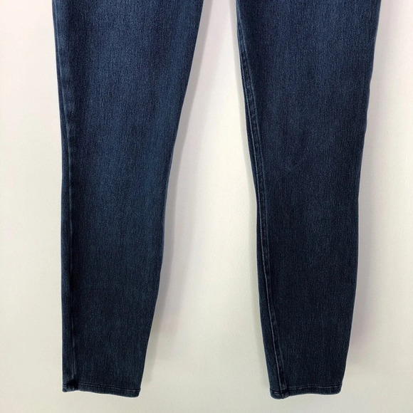 Spanx Dark Wash Jean-ish Ankle Leggings Pull Up‎ Jeans Size L - Picture 4 of 9
